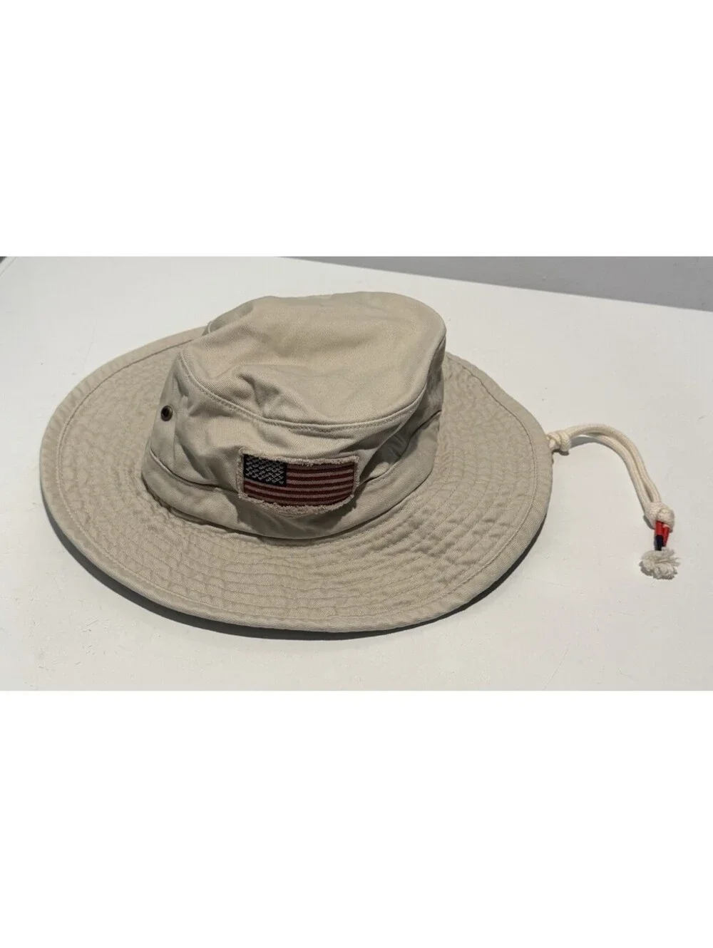 Unisex Dorfman Pacific Co Bucket Hat Size Large Beige Embroidered Philadelphia